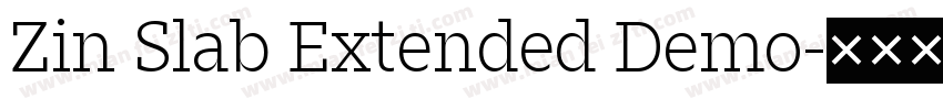 Zin Slab Extended Demo字体转换
